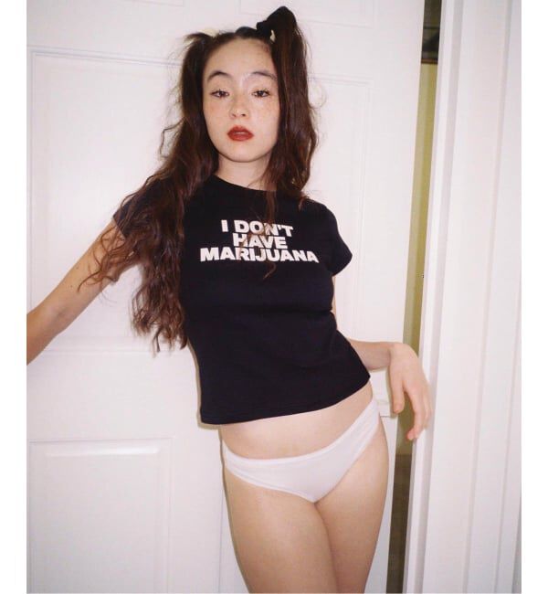 PULP「Suii/ スイ I DONT HAVE MARIJUANA TEE」|Tシャツ・カットソー|ブラック