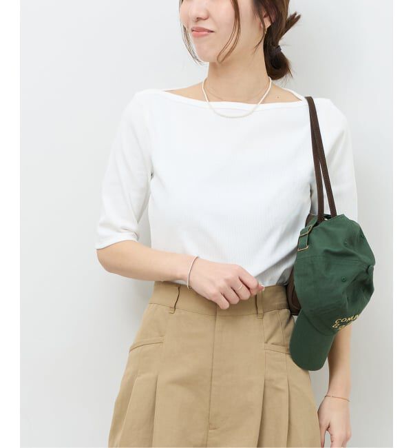 JOURNAL STANDARD relume「ボートネックハーフスリーブ」|Tシャツ・カットソー|ホワイト