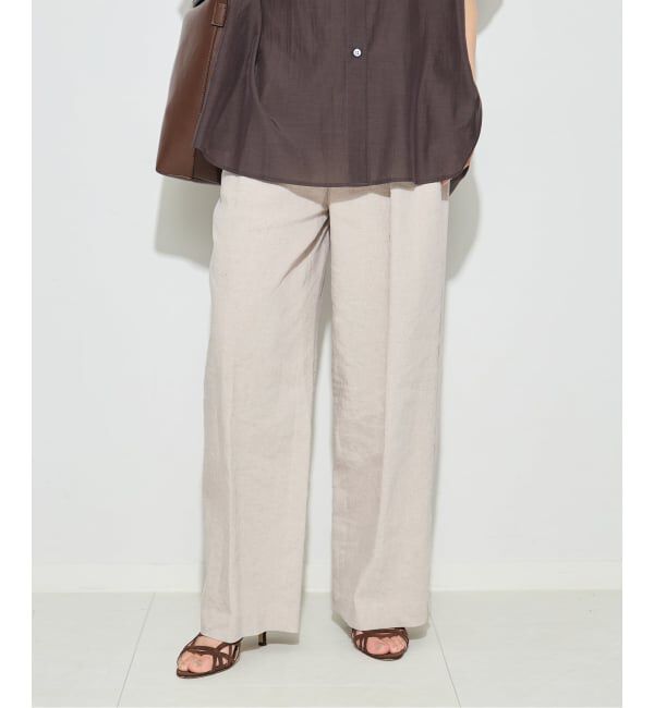 journal standard L'essage「LINEN 2タックパンツ」|その他|ナチュラル