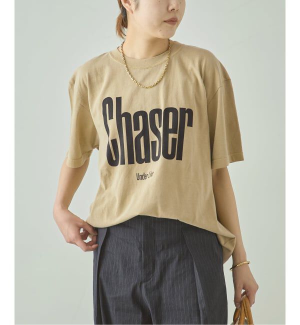 journal standard L'essage「《追加》【Chaser~】ピグメントTシャツ」|Tシャツ・カットソー|