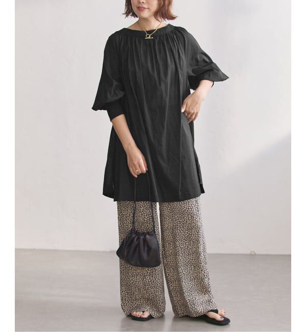 journal standard L'essage「SWボイル2WAYチュニックブラウス」|シャツ・ブラウス|