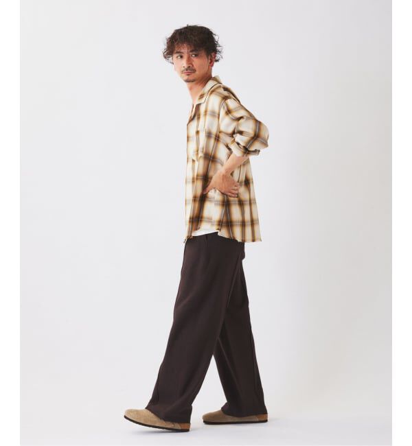 JOURNAL STANDARD relume「《予約》レーヨン アンカット フリンジ オンブレ チェックシャツ」|シャツ・ブラウス|