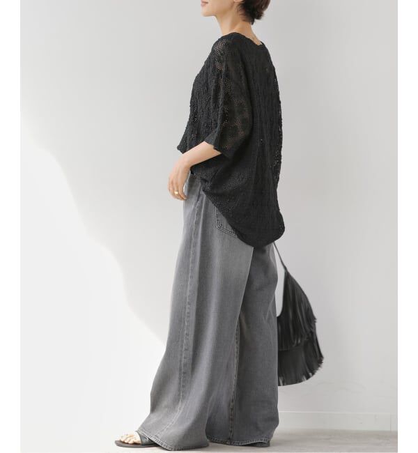 JOURNAL STANDARD relume「《予約》シャーリングメッシュレースプルオーバー」|Tシャツ・カットソー|