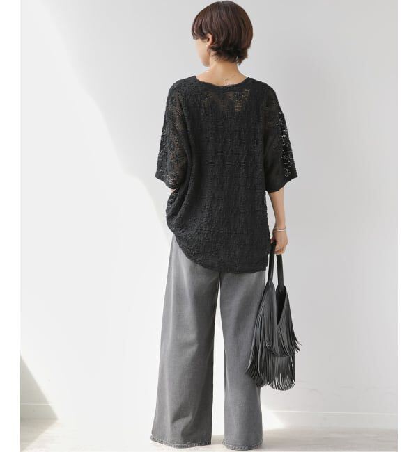 JOURNAL STANDARD relume「《予約》シャーリングメッシュレースプルオーバー」|Tシャツ・カットソー|