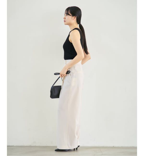 NOBLE「《NOBLE別注》【洗える】ADAWAS/アダワズ RANDOM RIB TANK TOP」|タンクトップ|