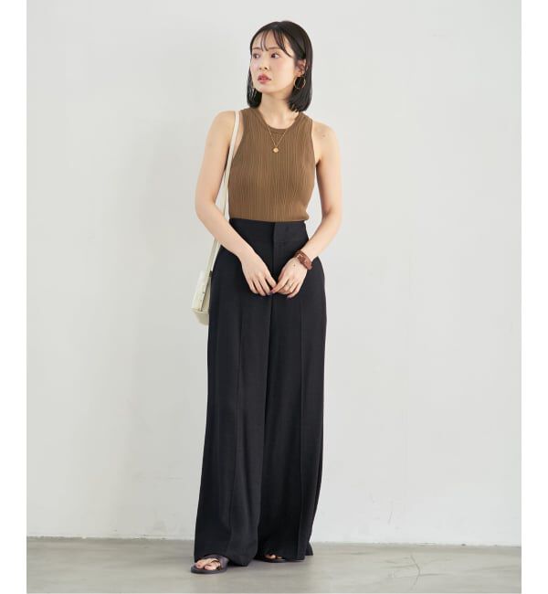 NOBLE「《NOBLE別注》【洗える】ADAWAS/アダワズ RANDOM RIB TANK TOP」|タンクトップ|