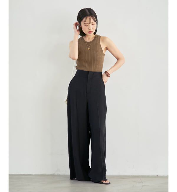 NOBLE「《NOBLE別注》【洗える】ADAWAS/アダワズ RANDOM RIB TANK TOP」|タンクトップ|