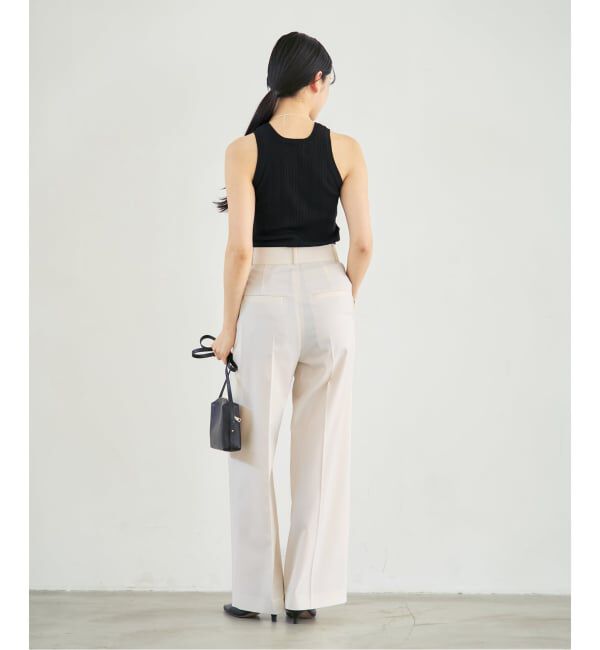 NOBLE「《NOBLE別注》【洗える】ADAWAS/アダワズ RANDOM RIB TANK TOP」|タンクトップ|