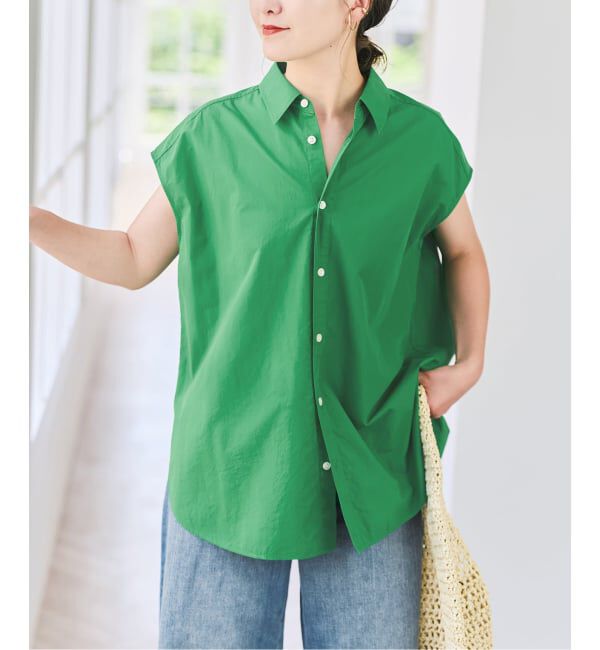 Spick and Span「バックギャザーフレンチスリーブシャツ」|シャツ・ブラウス|