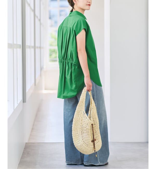 Spick and Span「バックギャザーフレンチスリーブシャツ」|シャツ・ブラウス|