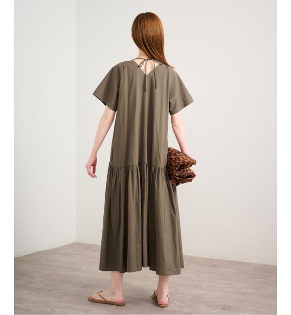 U by SPICK&SPAN「2WAYハーフスリーブコットンロングワンピース」|ワンピース|