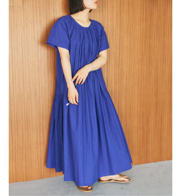 U by SPICK&SPAN「2WAYハーフスリーブコットンロングワンピース」|ワンピース|