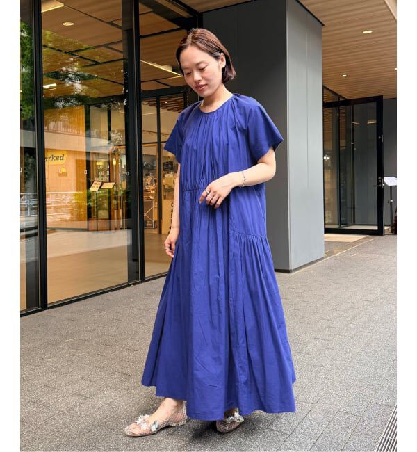 U by SPICK&SPAN「2WAYハーフスリーブコットンロングワンピース」|ワンピース|