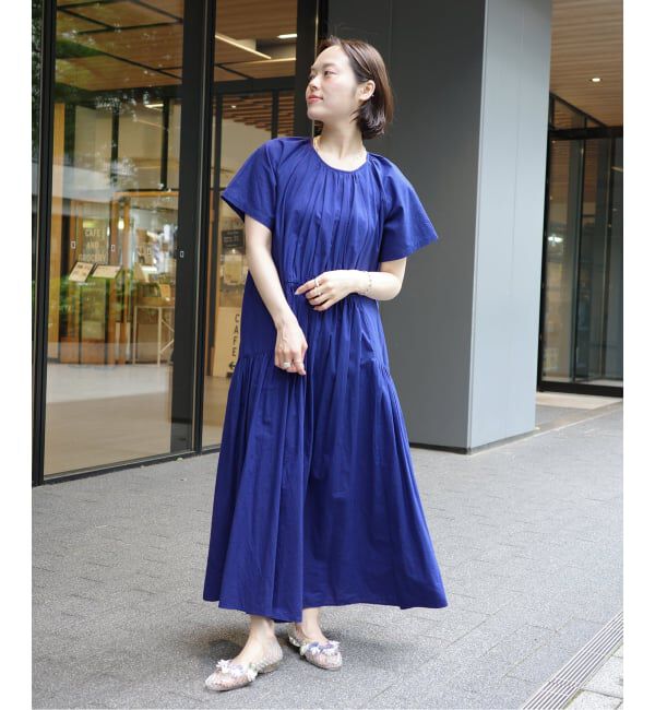 U by SPICK&SPAN「2WAYハーフスリーブコットンロングワンピース」|ワンピース|