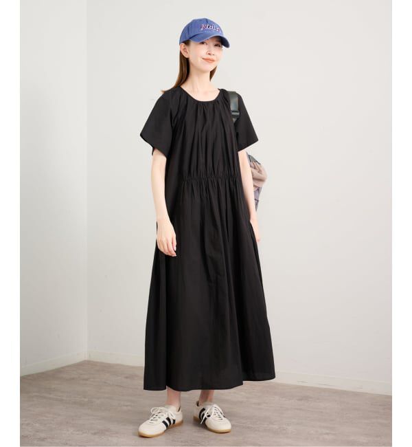 U by SPICK&SPAN「2WAYハーフスリーブコットンロングワンピース」|ワンピース|