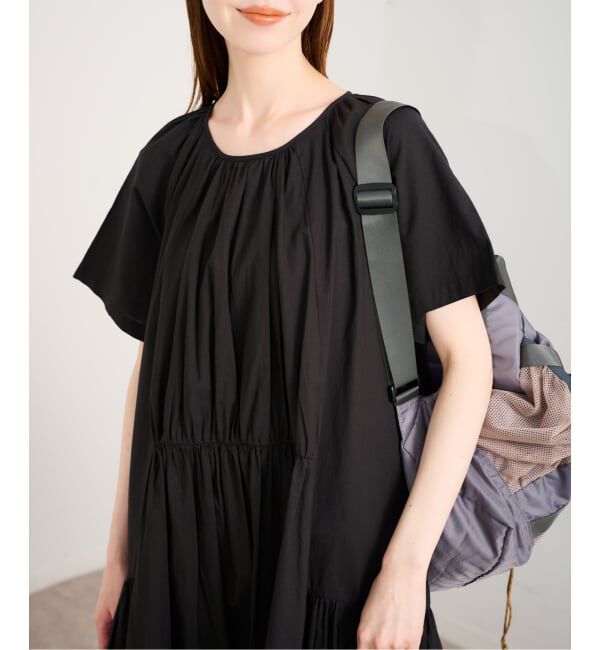 U by SPICK&SPAN「2WAYハーフスリーブコットンロングワンピース」|ワンピース|