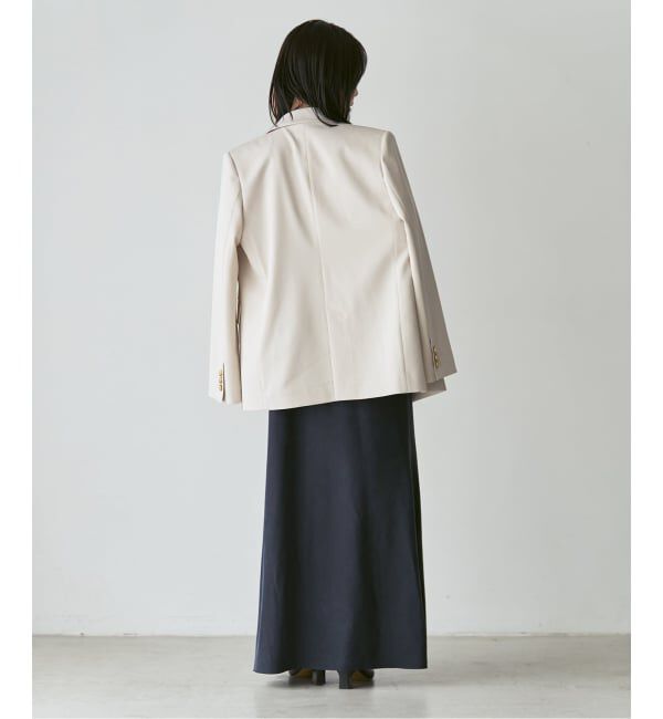 NOBLE「《追加予約・新色》【洗える】ワイドVネックフィブリルキャミワンピース」|ワンピース|