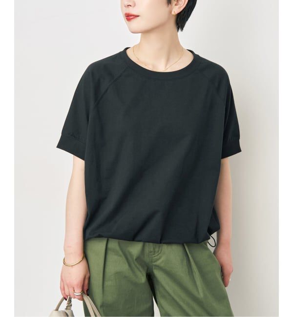 Spick and Span「C/Pニュアンスドロストプルオーバー」|Tシャツ・カットソー|ブラック