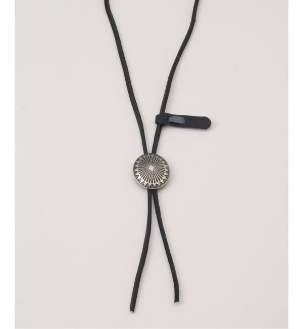 FRAMeWORK「YUKETEN/ユケテンLEATHER BOLO TIE W CONCHO」|その他|ブラック