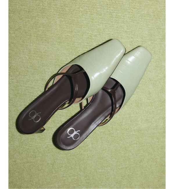 GRISE「《WEB+一部店舗限定》BOBMARY&times;GRISE3.5cmTストラップミュール」|パンプス|
