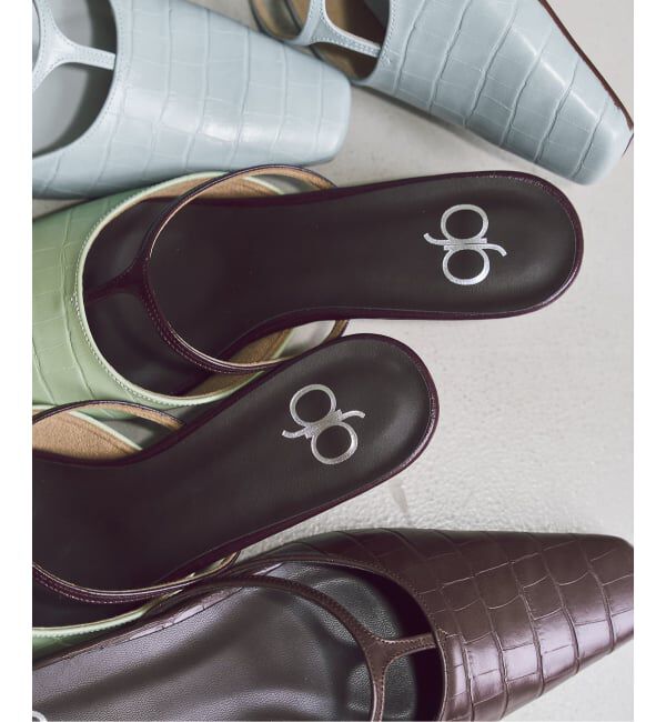 GRISE「《WEB+一部店舗限定》BOBMARY&times;GRISE3.5cmTストラップミュール」|パンプス|