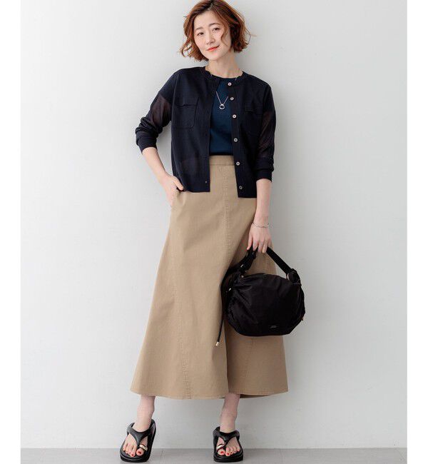 23区「【WEB&一部店舗限定カラーあり】ストレッチギャバ チノ スカート」|スカート|