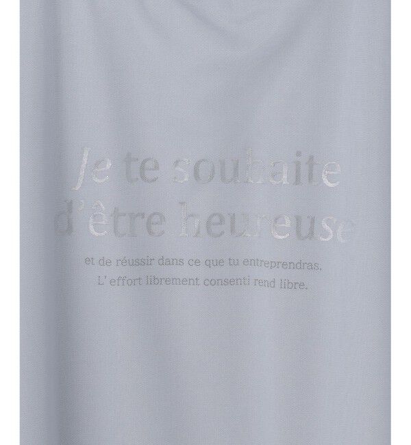 ANY SIS「【洗える】シアーチュールロゴ Tシャツ」|Tシャツ・カットソー|