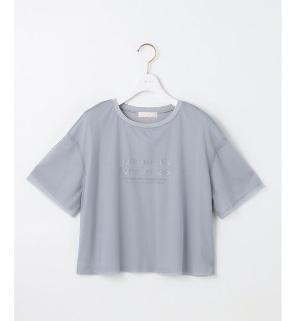 ANY SIS「【洗える】シアーチュールロゴ Tシャツ」|Tシャツ・カットソー|