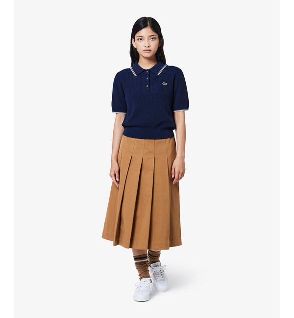 LACOSTE「ミディプリーツスカート」|スカート|