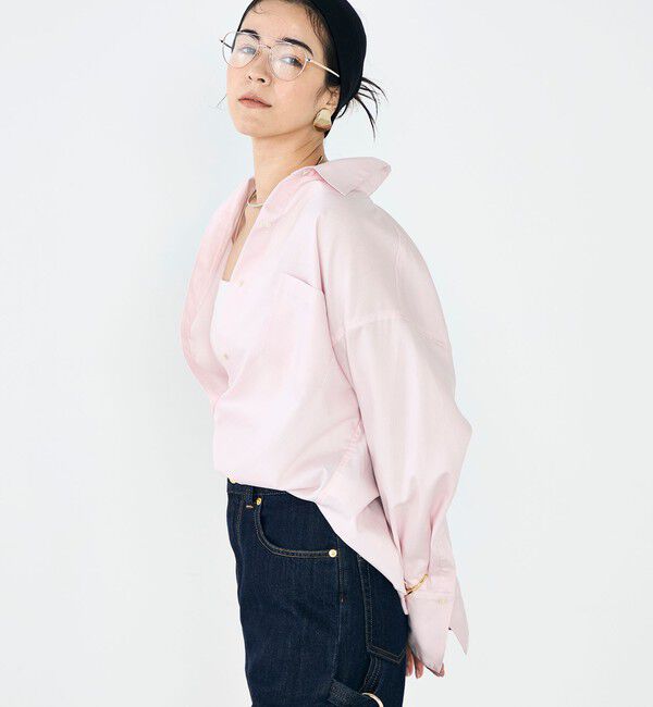 NOLLEY'S sophi「【一部WEB限定カラー】ウォッシャブルオックス2WAYシャツ」|シャツ・ブラウス|ベビーピンク