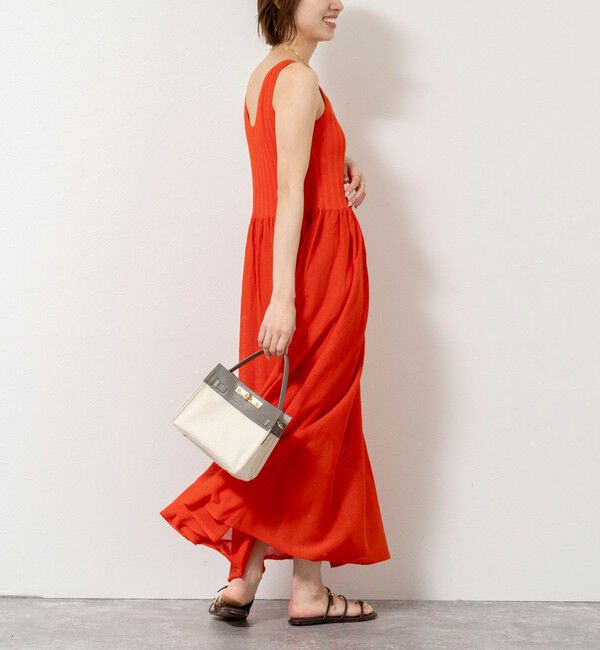 NOLLEY'S sophi「【WALANCE/ワランス】paper rib knit dress」|ワンピース|ボルドー