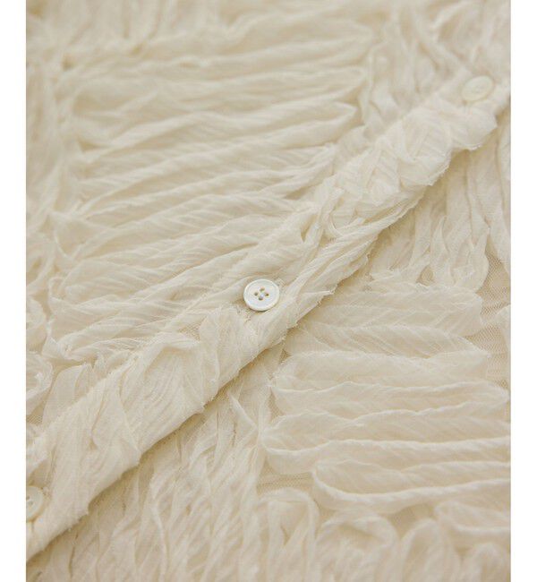 SALON adam et rope'「Cut off embroidery ブラウス」|シャツ・ブラウス|