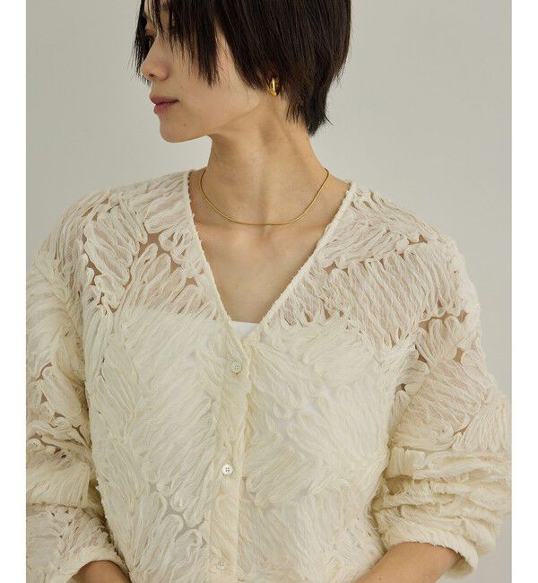 SALON adam et rope'「Cut off embroidery ブラウス」|シャツ・ブラウス|キナリ(16)