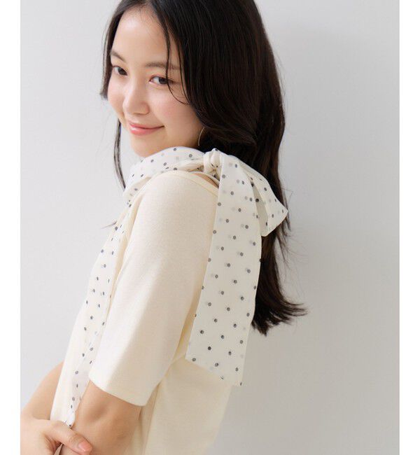 VIS「肩リボンTシャツ」|Tシャツ・カットソー|