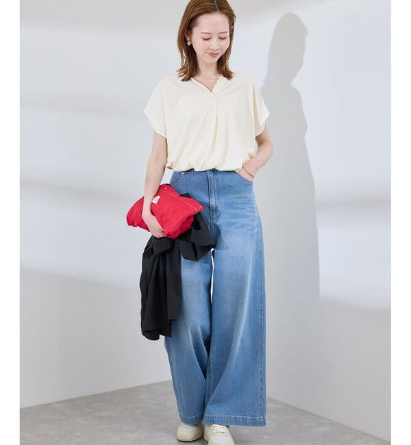 Rope&rsquo;Picnic「カットジョーゼットスキッパートップス」|Tシャツ・カットソー|