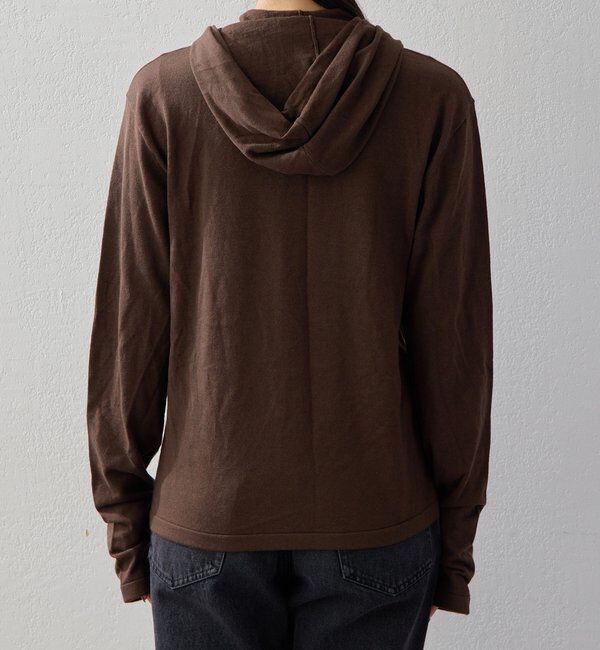  「【2026AW Debut】【UNFORM】カシミヤ混フーディボウタイニット」|ニット・セーター|