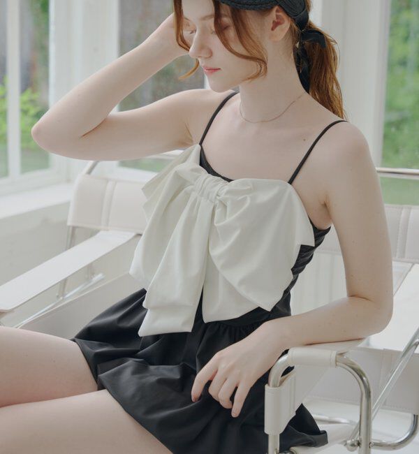  「【水着】【SALON by Chico】フロントBIGリボンセット」|ビキニ|