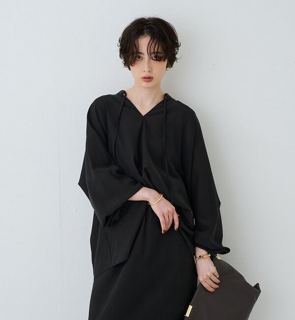 Rouge vif「【セットアップ対応】フィブリルスキッパーブラウス【予約】」|シャツ・ブラウス|