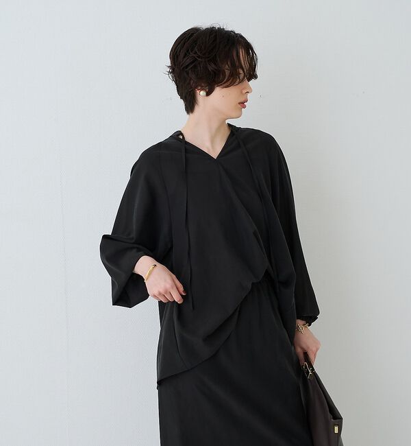Rouge vif「【セットアップ対応】フィブリルスキッパーブラウス【予約】」|シャツ・ブラウス|