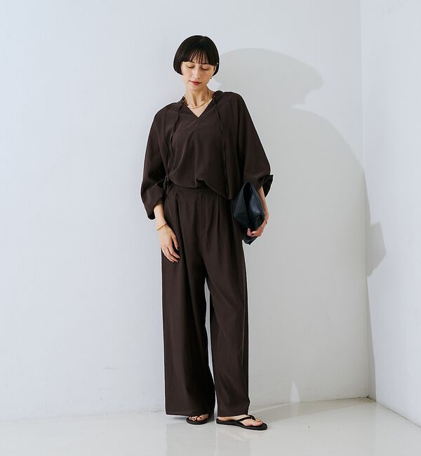 Rouge vif「【セットアップ対応】フィブリルスキッパーブラウス【予約】」|シャツ・ブラウス|