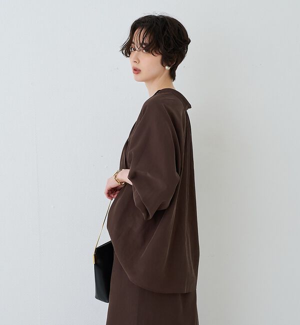 Rouge vif「【セットアップ対応】フィブリルスキッパーブラウス【予約】」|シャツ・ブラウス|