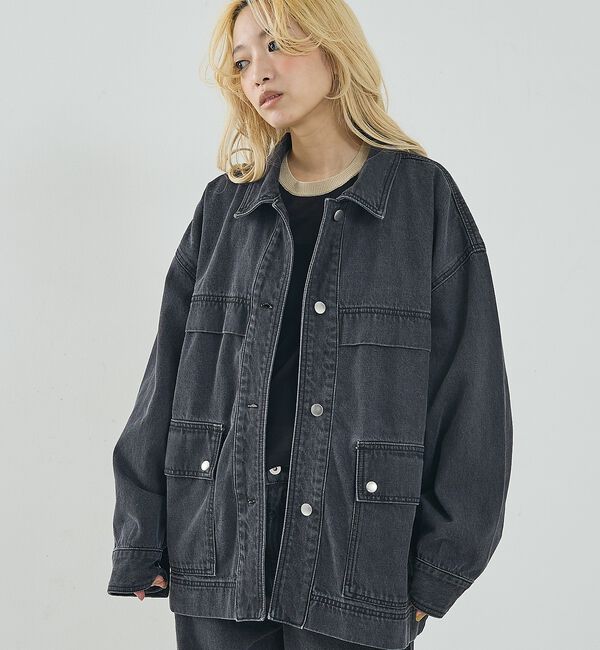 NOMINE「【セットアップ対応】オーバーサイズ デニム ジャケット / カバーオール」|その他|