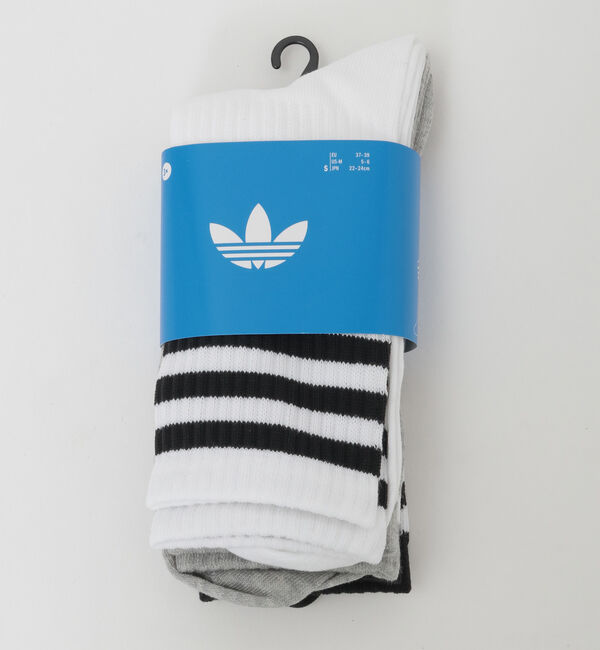 SOFFITTO「【adidas Originals/アディダスオリジナルス】adidas 3 STRIPES HIGH CREW SOCKS 3 PAIRS」|ソックス|