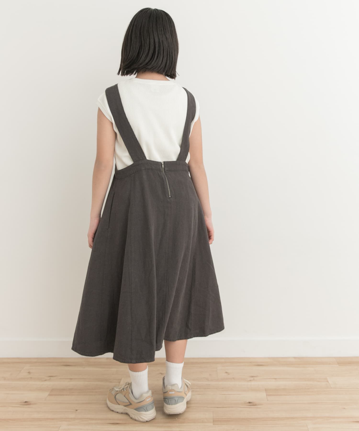 URBAN RESEARCH DOORS「『親子リンク』リネンレーヨンジャンパースカート(KIDS)」|ワンピース|