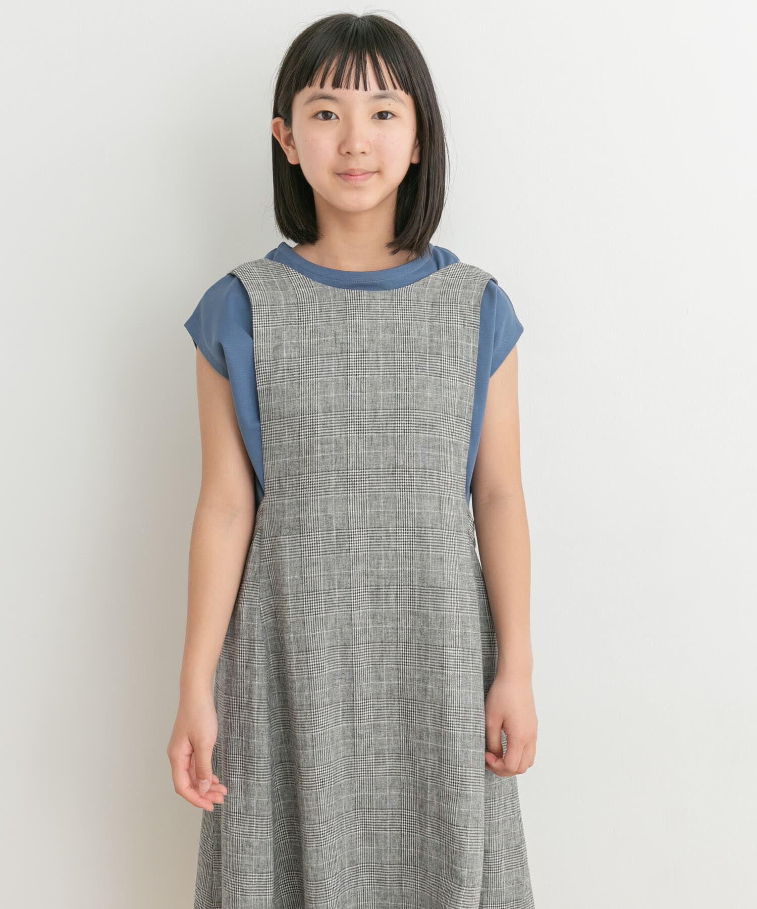 URBAN RESEARCH DOORS「『親子リンク』リネンレーヨンジャンパースカート(KIDS)」|ワンピース|