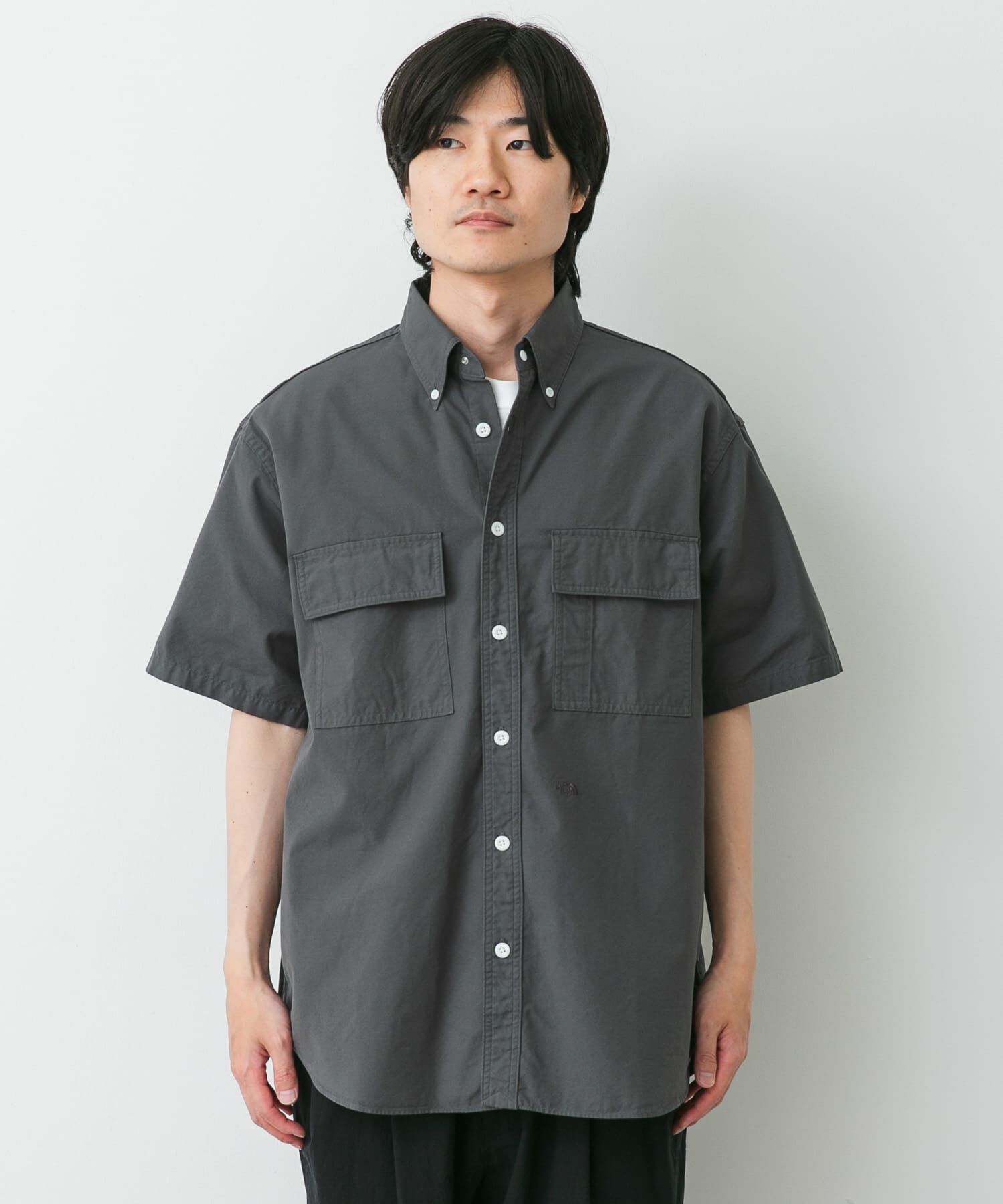 URBAN RESEARCH DOORS「THE NORTH FACE PURPLE LABEL　BUTTONDOWN FIELD SHORT-SLEEVE SHIRTS」|シャツ・ブラウス|