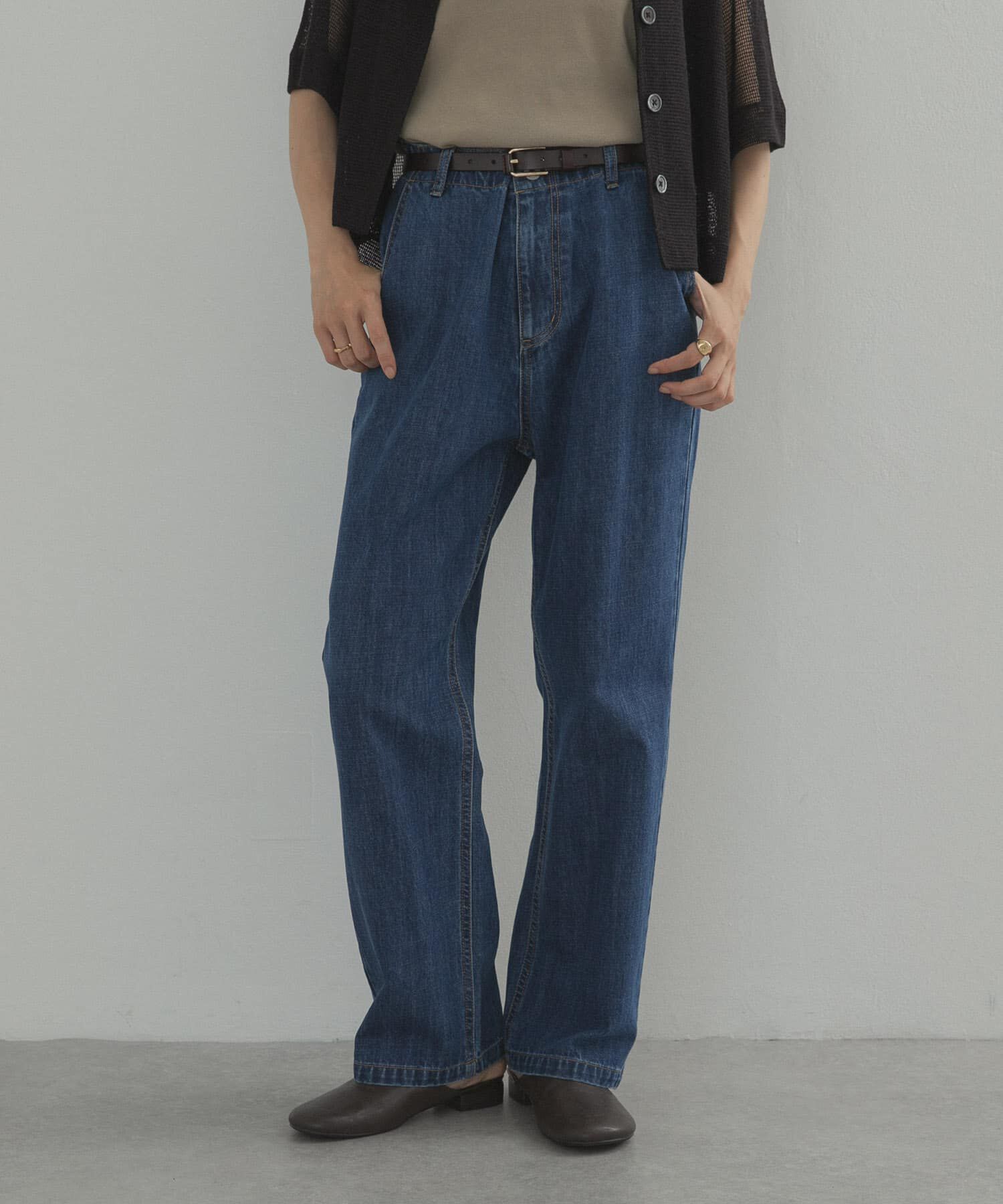 URBAN RESEARCH DOORS「デニムワイドパンツ」|デニム|
