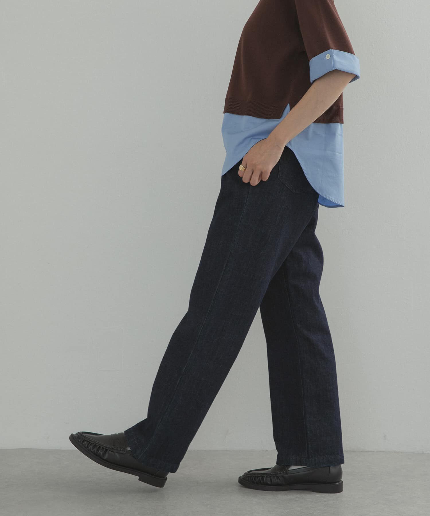 URBAN RESEARCH DOORS「デニムワイドパンツ」|デニム|