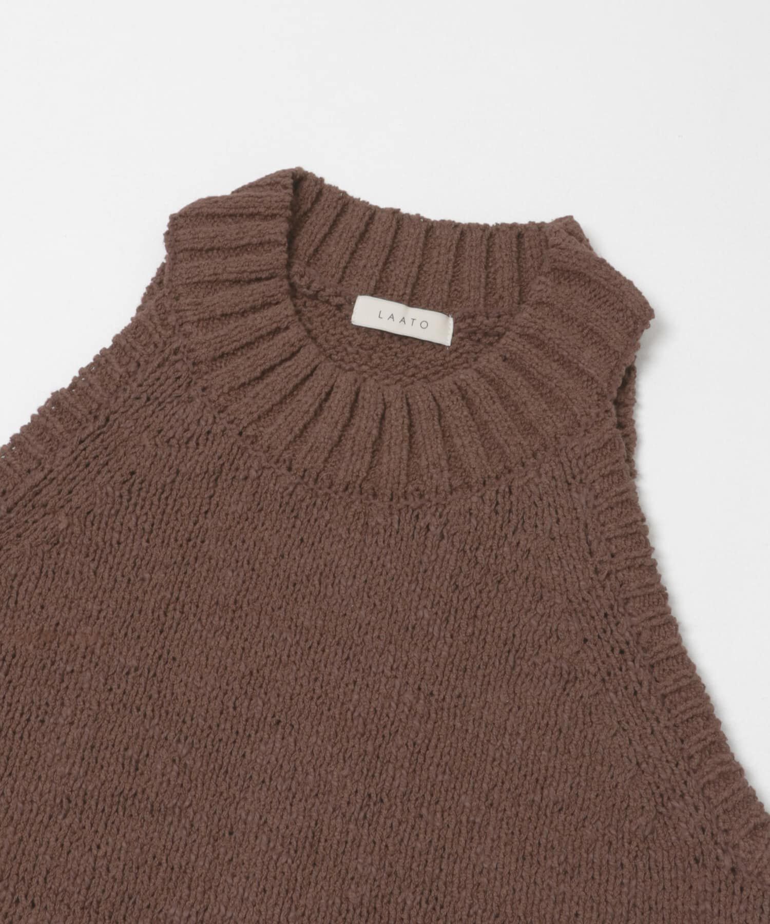 LAATO「mix knit vest」|ベスト・ジレ|