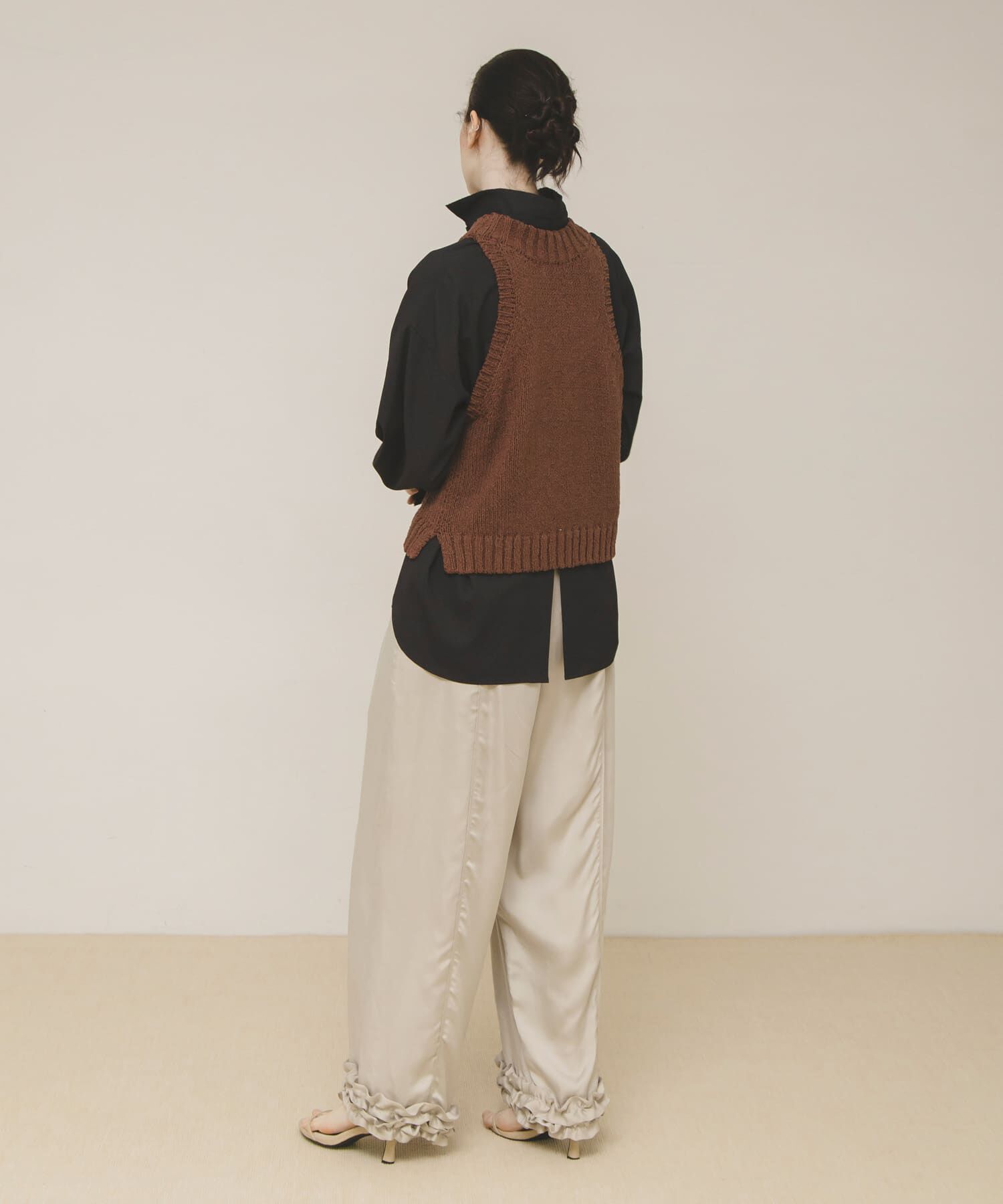 LAATO「mix knit vest」|ベスト・ジレ|